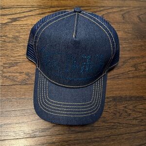 Von Dutch Navy Denim Cap with Logo